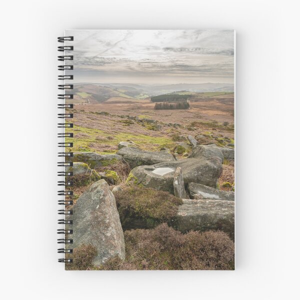 Item preview, Stanage Edge Derbyshire Peak District bleak winter landscape. designed and sold by RobThorley.