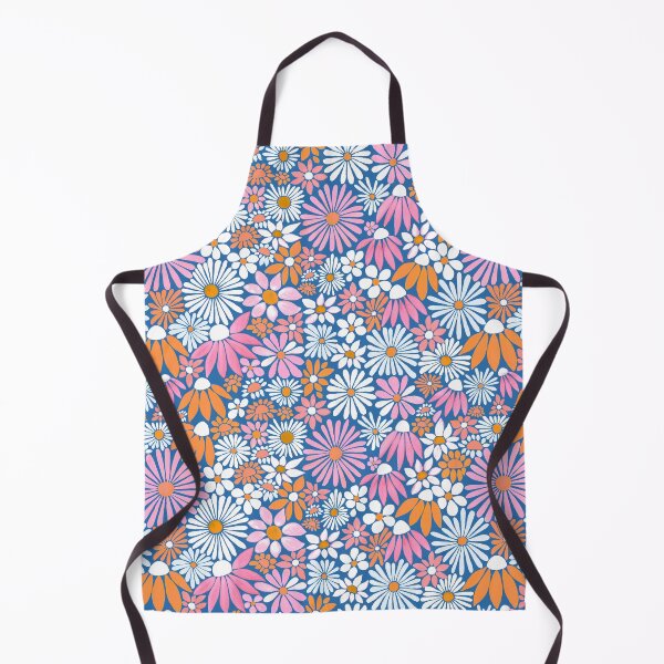 Item preview, Cheerful Daisy Design - Cobalt, Blush and Orange designed and sold by TigaTiga.
