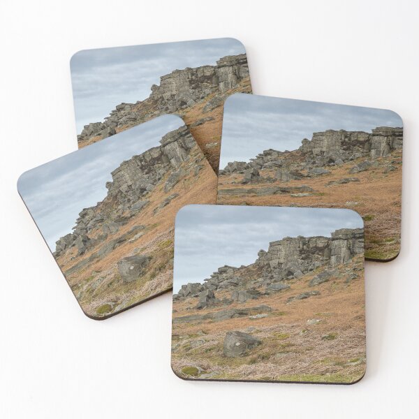 Item preview, Stanage Edge Derbyshire Peak District bleak winter landscape. designed and sold by RobThorley.