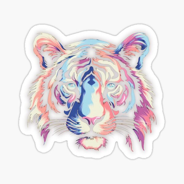Tiger - tender - loving - self-confident Sticker