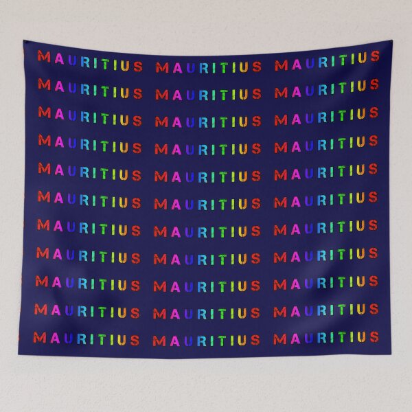 Item preview, Rainbow Typography: Captivating Representation of Mauritius Colors designed and sold by RvinJo8.