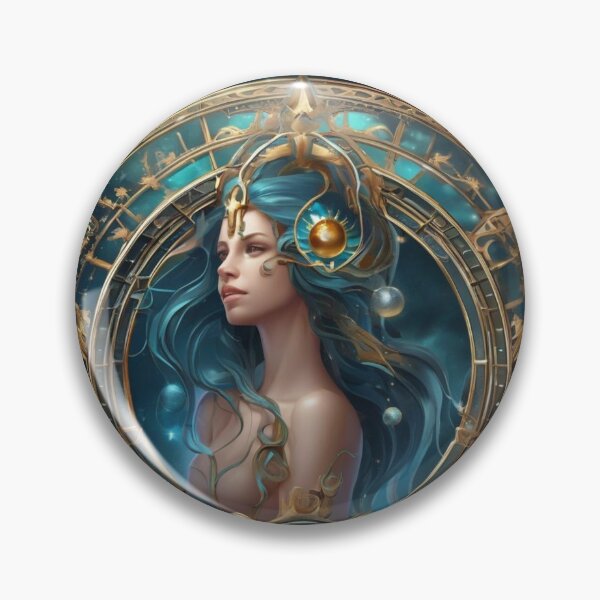 Artikelvorschau, Aquarius, Zodiac Sign illustration entworfen und verkauft von ZodiBlend.