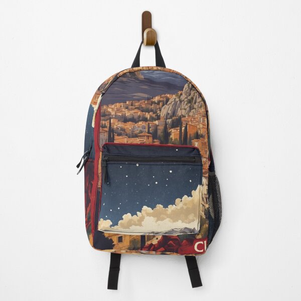 Item preview, Cuenca Spain Starry Night and Moon Tourism Vintage Poster designed and sold by TravelersGems.