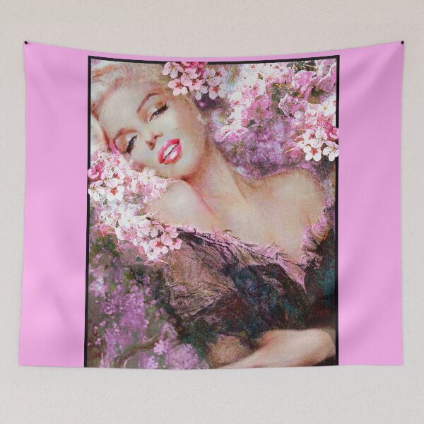 Item preview, Marilyn Cherry Blossoms Pink designed and sold by TheoDanella.