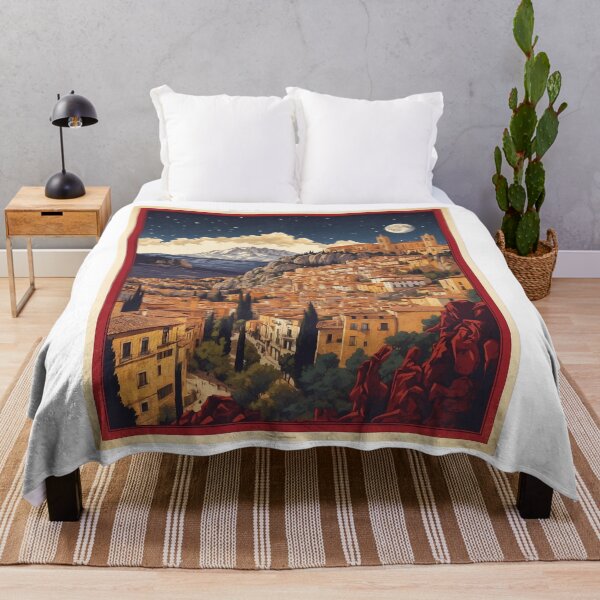 Item preview, Cuenca Spain Starry Night and Moon Tourism Vintage Poster 2 designed and sold by TravelersGems.