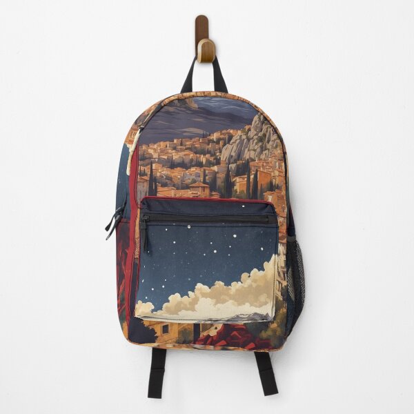 Item preview, Cuenca Spain Starry Night and Moon Tourism Vintage Poster 2 designed and sold by TravelersGems.