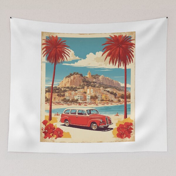 Item preview, Mallorca Beaches Spain Tourism Vintage Poster 2 designed and sold by TravelersGems.