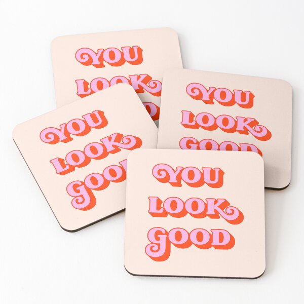 Item preview, You Look Good (Peach and pink tone) designed and sold by Paigaam.