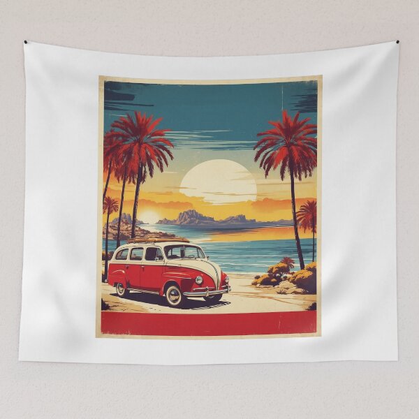 Item preview, Mallorca Beaches Spain Tourism Vintage Poster 3 designed and sold by TravelersGems.