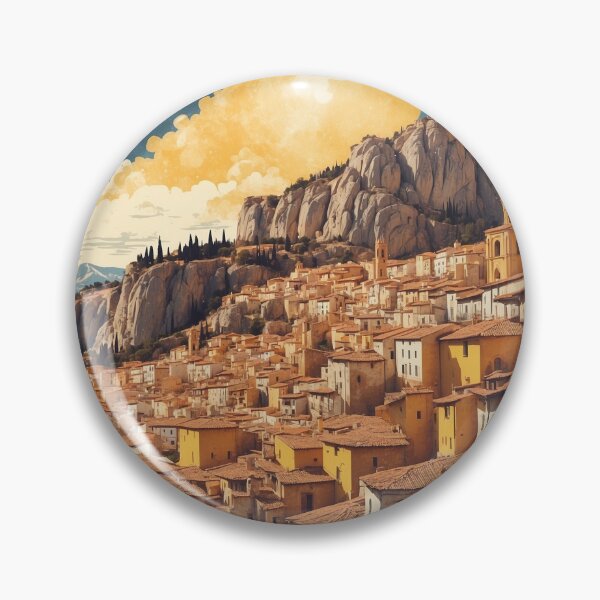 Item preview, Cuenca Spain Starry Night and Moon Tourism Vintage Poster 4 designed and sold by TravelersGems.