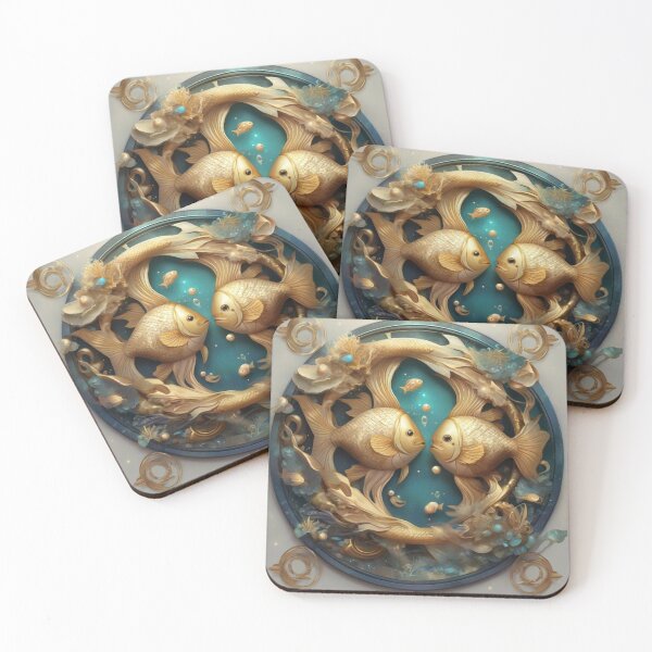 Item preview, Pisces, Zodiac Sign illustration designed and sold by ZodiBlend.