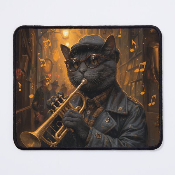 Item preview, Jazz Night Alley Cat designed and sold by Catloaf Art.