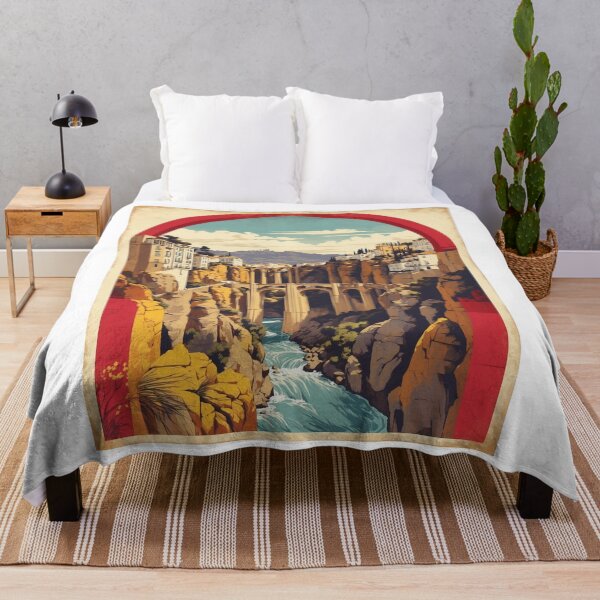 Item preview, Puente Nuevo Madrid Spain Tourism Vintage Poster designed and sold by TravelersGems.