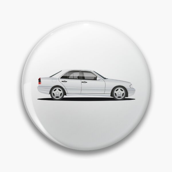 Item preview, W202 C180 Silver Grey Car Art designed and sold by ed-designs.