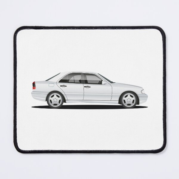 Item preview, W202 C180 Silver Grey Car Art designed and sold by ed-designs.