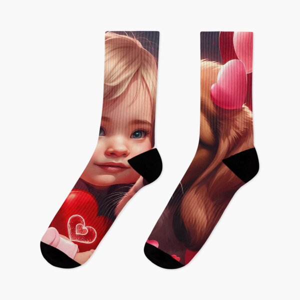 Item preview, Toddlers celebrating Valentines day with a puppy designed and sold by Colin Bentham.