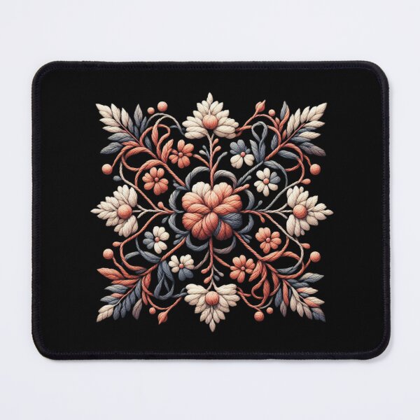 Item preview, Retro Square Floral Pattern designed and sold by GOTEK.