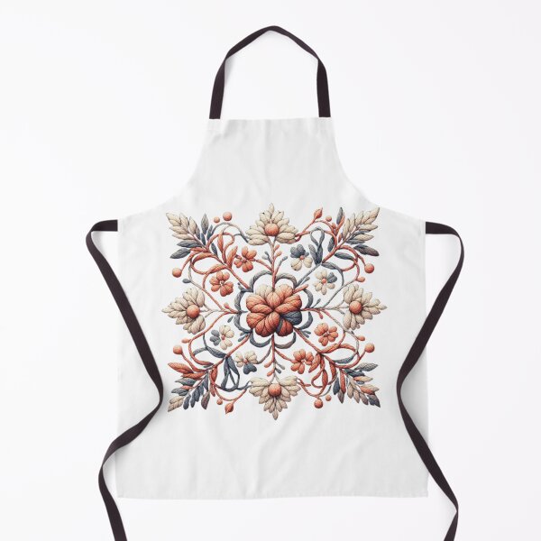 Item preview, Retro Square Floral Pattern designed and sold by GOTEK.