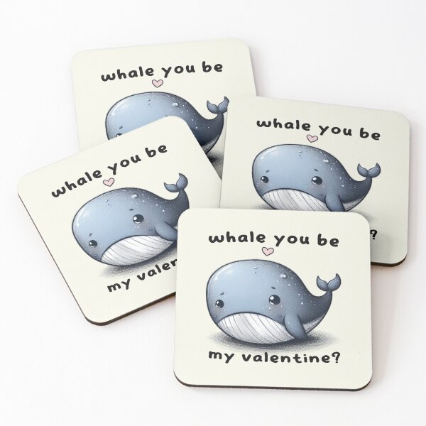 Item preview, Ocean of Love - Adorable Whale Valentine Proposal designed and sold by RuyaFab.