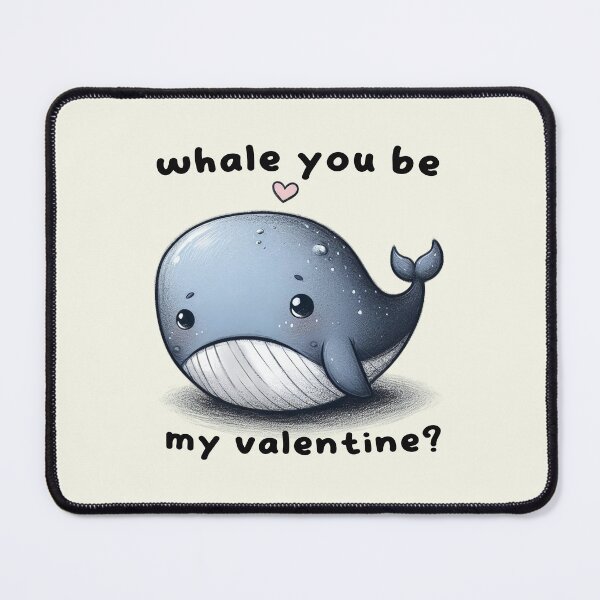 Item preview, Ocean of Love - Adorable Whale Valentine Proposal designed and sold by RuyaFab.