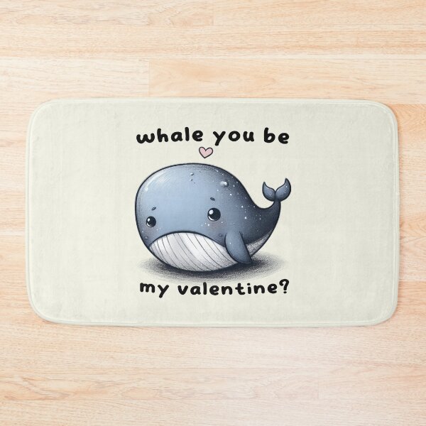 Item preview, Ocean of Love - Adorable Whale Valentine Proposal designed and sold by RuyaFab.