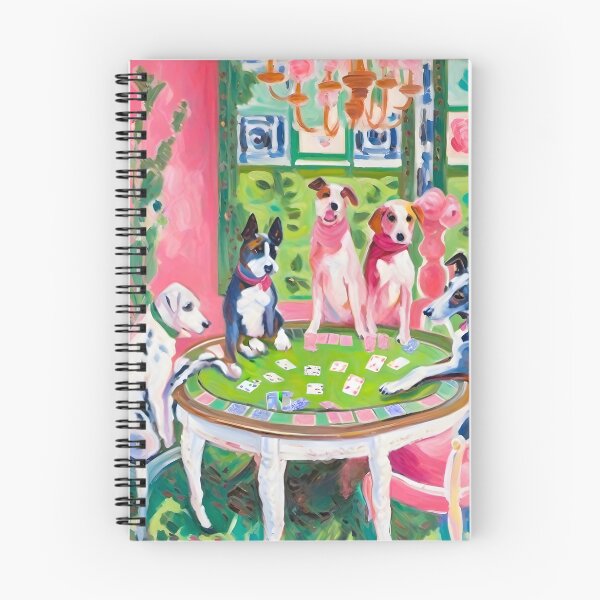 Item preview, Dogs playing poker, Matisse inspired art designed and sold by SophieClimaArt.