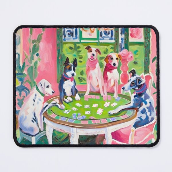 Item preview, Dogs playing poker, Matisse inspired art designed and sold by SophieClimaArt.