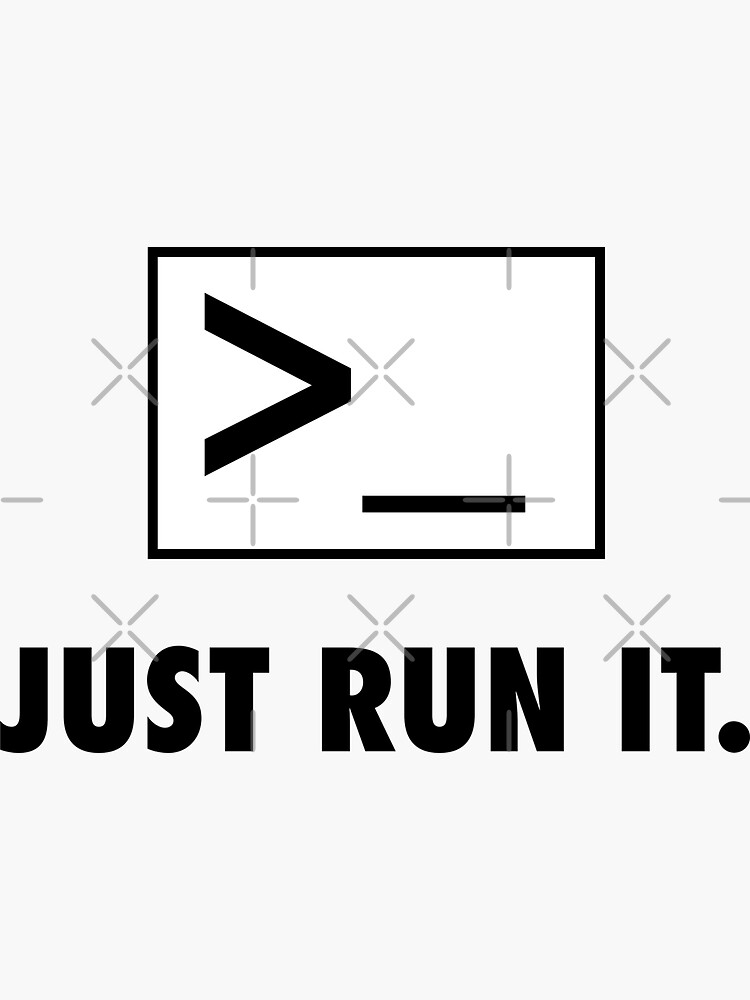 Thumbnail 3 of 3, Sticker, just run it designed and sold by yourgeekside.