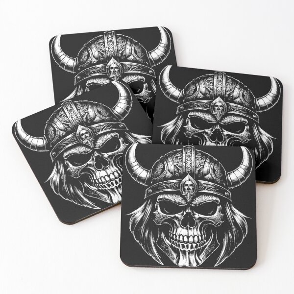 Item preview, Detailed Viking Skull designed and sold by RacunBrand.