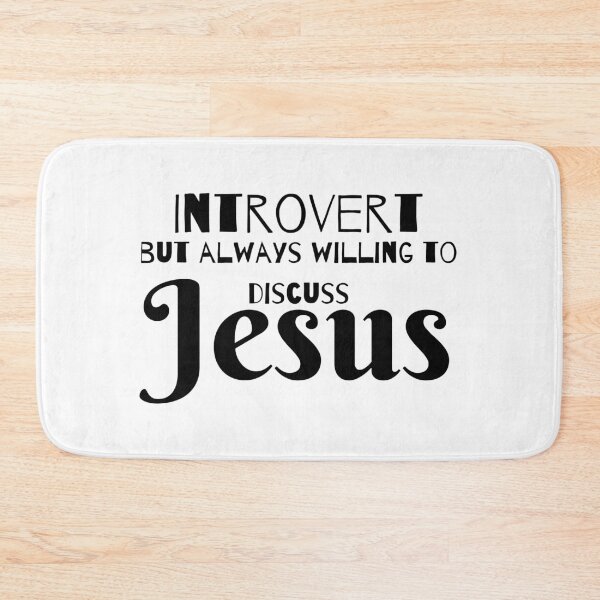 Item preview, Introvert but willing to discuss Jesus designed and sold by tranquil-haven.