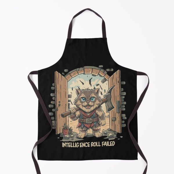 Item preview, Intelligence Roll Failed, Barbarian Cat designed and sold by Krieghorn.