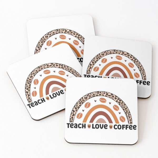 Item preview, Teach love coffee rainbow designed and sold by laobc.
