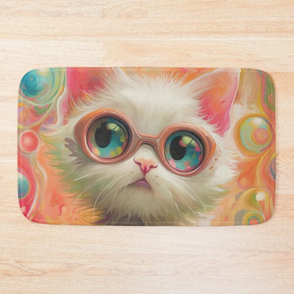 Item preview, Playful Psychedelic Kitten designed and sold by Catloaf Art.