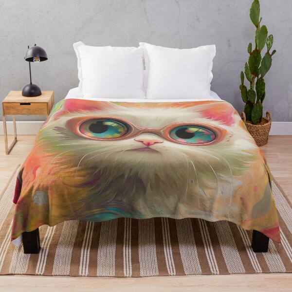 Item preview, Playful Psychedelic Kitten designed and sold by Catloaf Art.