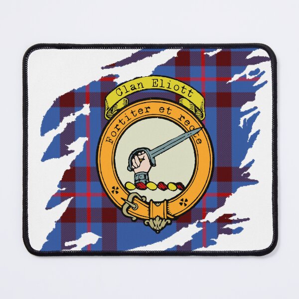 Item preview, Eliott Crest Scottish Surname Tartan designed and sold by BagTown Clans.