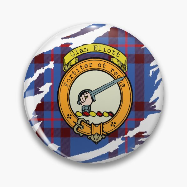Item preview, Eliott Crest Scottish Surname Tartan designed and sold by BagTown Clans.
