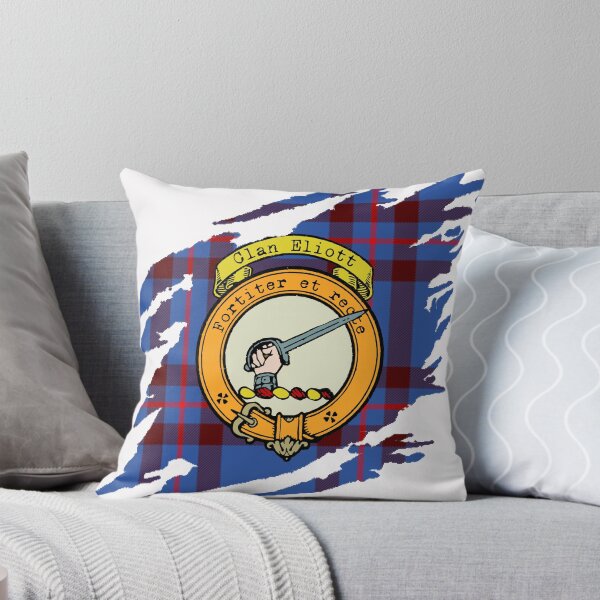 Item preview, Eliott Crest Scottish Surname Tartan designed and sold by BagTown Clans.