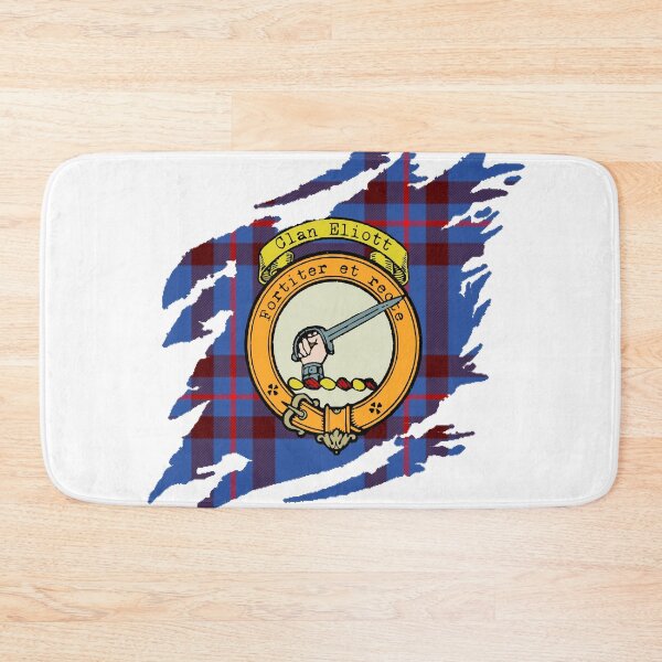 Item preview, Eliott Crest Scottish Surname Tartan designed and sold by BagTown Clans.