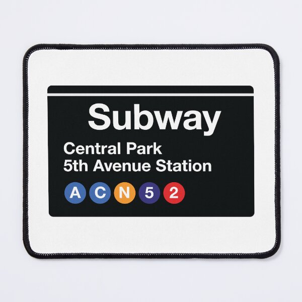Artikelvorschau, New Yorker U-Bahn-Zentralpark-Schild entworfen und verkauft von cerealbox-labs.