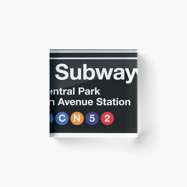 Item preview, NYC Subway Central Park Sign designed and sold by cerealbox-labs.