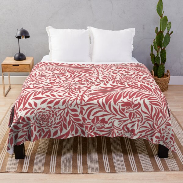 Item preview, William Morris Larkspur Red Floral Pattern Exhibition designed and sold by koovoxdogs.