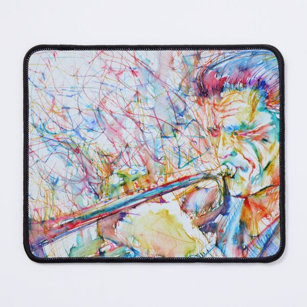 Item preview, CHET BAKER watercolor and colored pens portrait designed and sold by lautir.