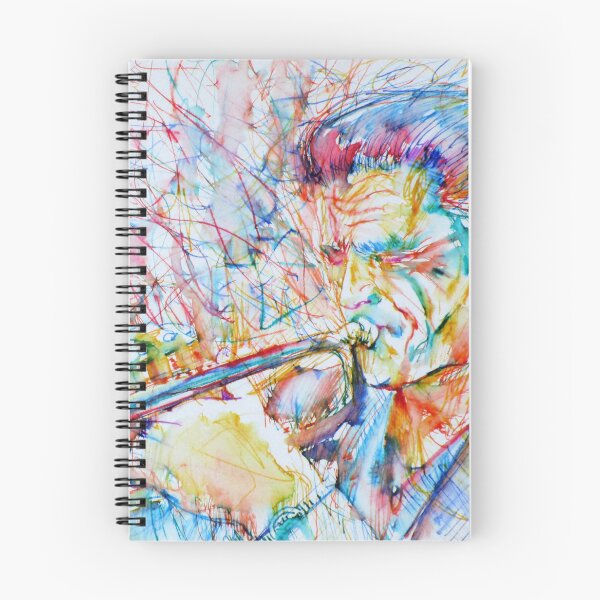 Item preview, CHET BAKER watercolor and colored pens portrait designed and sold by lautir.