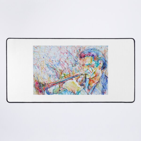 Item preview, CHET BAKER watercolor and colored pens portrait designed and sold by lautir.