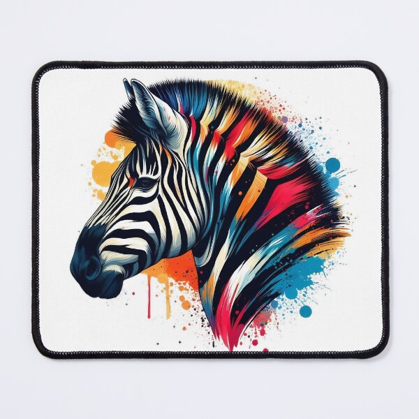 Item preview, Image of a beautiful colorful zebra designed and sold by Marcoshop10.