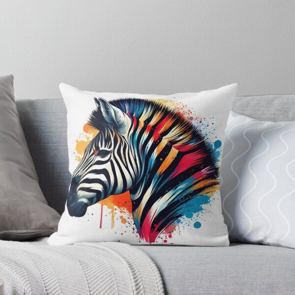 Item preview, Image of a beautiful colorful zebra designed and sold by Marcoshop10.