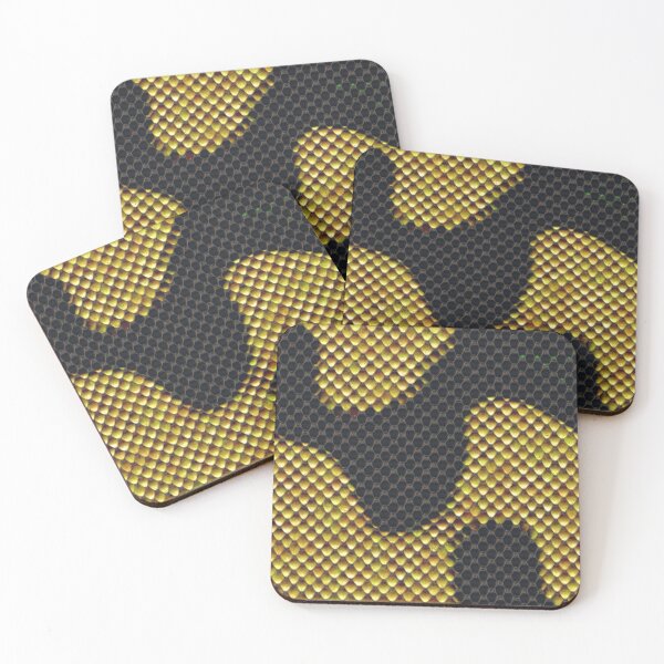 Item preview, Yellow black snake skin designed and sold by AnnArtshock.