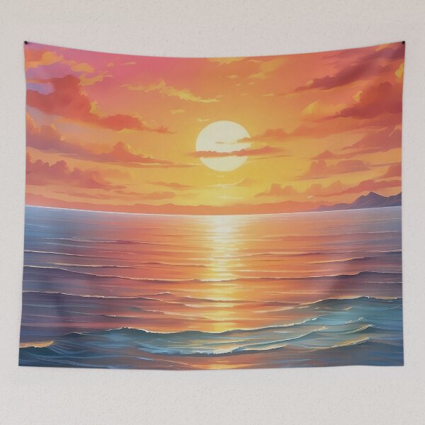 Item preview, Romantic Sunset on the Beach, Rapture Oceanscape designed and sold by Chicandcool.