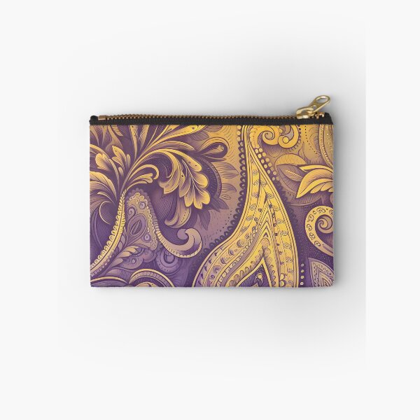 Item preview, Yellow to purple modern Paisley pattern fade designed and sold by Inkstorm-London.