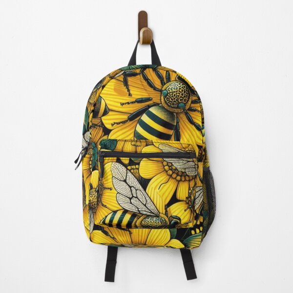 Item preview, Bees Pattern - Vibrant Yellow, Black, and White Color Palette designed and sold by asbno19.